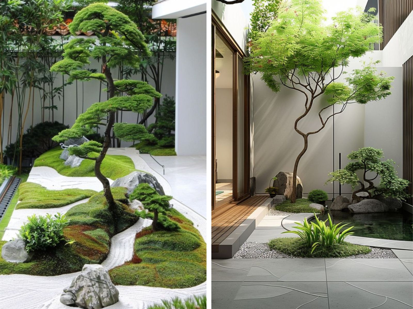 thiết kế vườn thiền trong nhà phố
